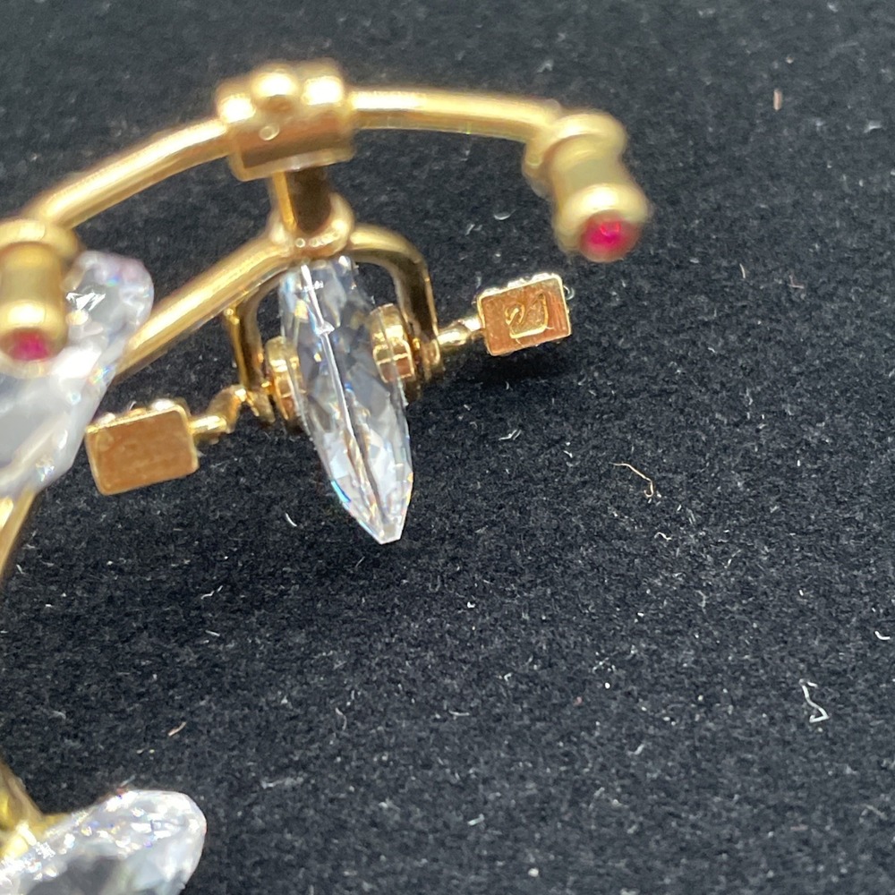 Swarovski Crystal Memories Tricycle Figurine Gold 219198 Retired Signed Moveable - Picture 5 of 7